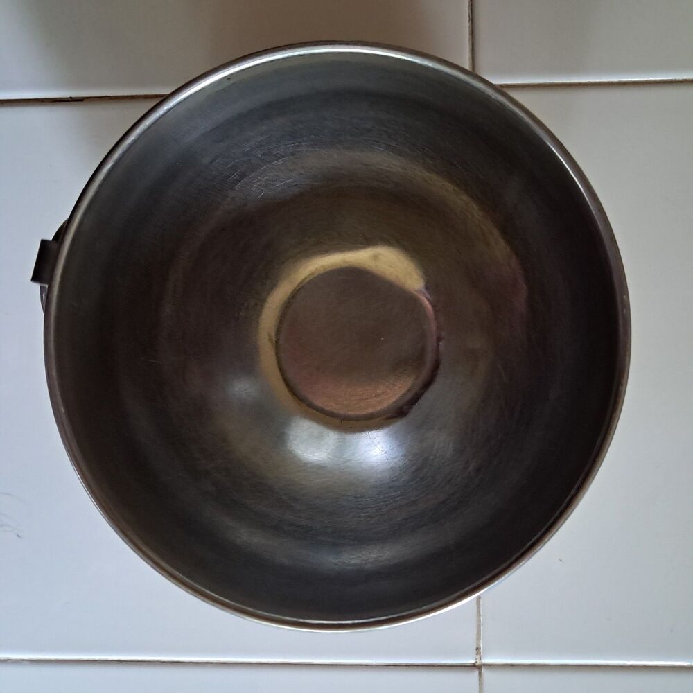 Vintage Metal Mixing Bowl 5.5" Across 3.5" Tall Stainless Steel Revere Ware 1801